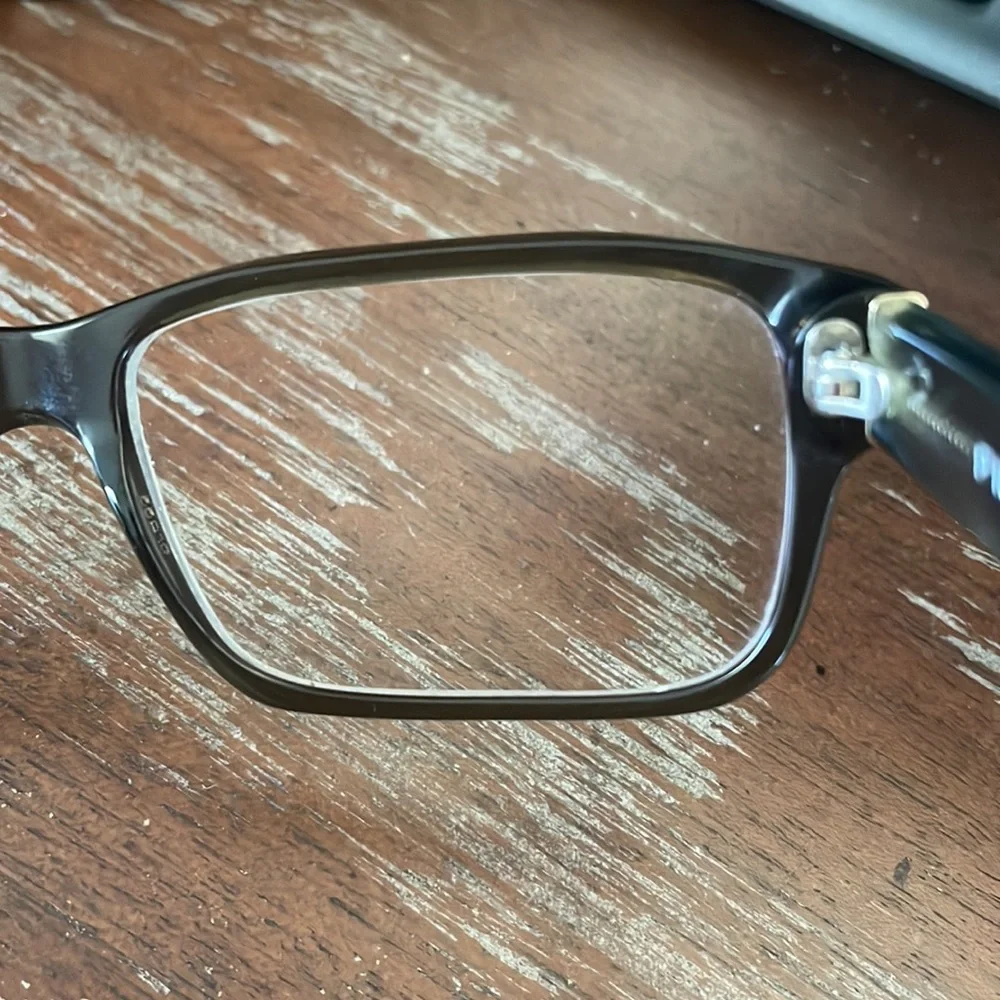 Prada VPR 16M OAQ-101 Wood eyeglasses with black logo case. - Picture 14 of 16